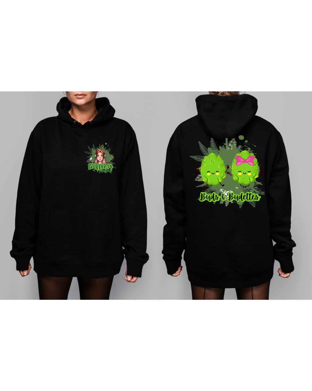 Wiffee94 Gaming Hoodie – Pocket Logo + Back Print