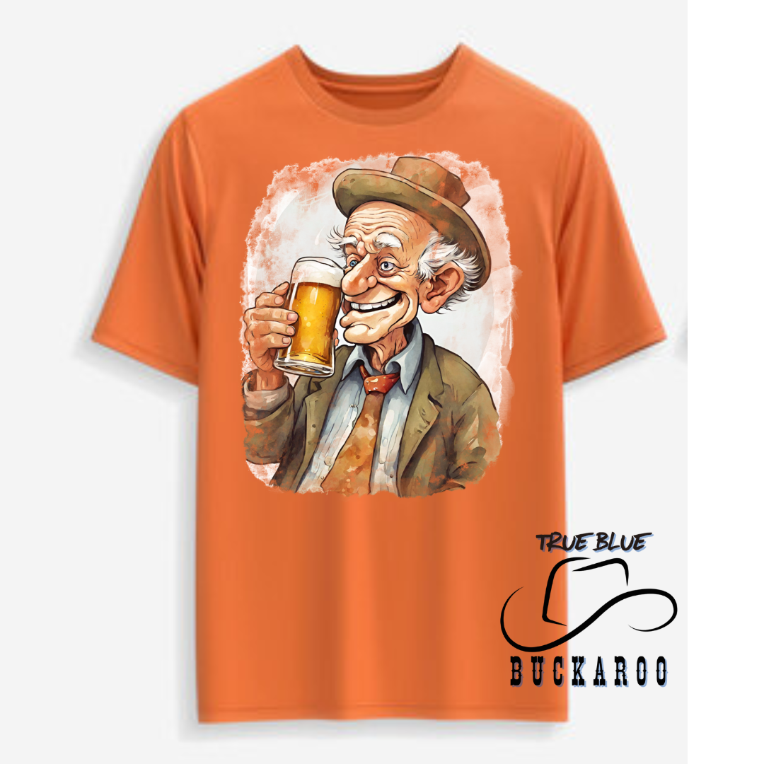 Old Beer Man Tee Shirts