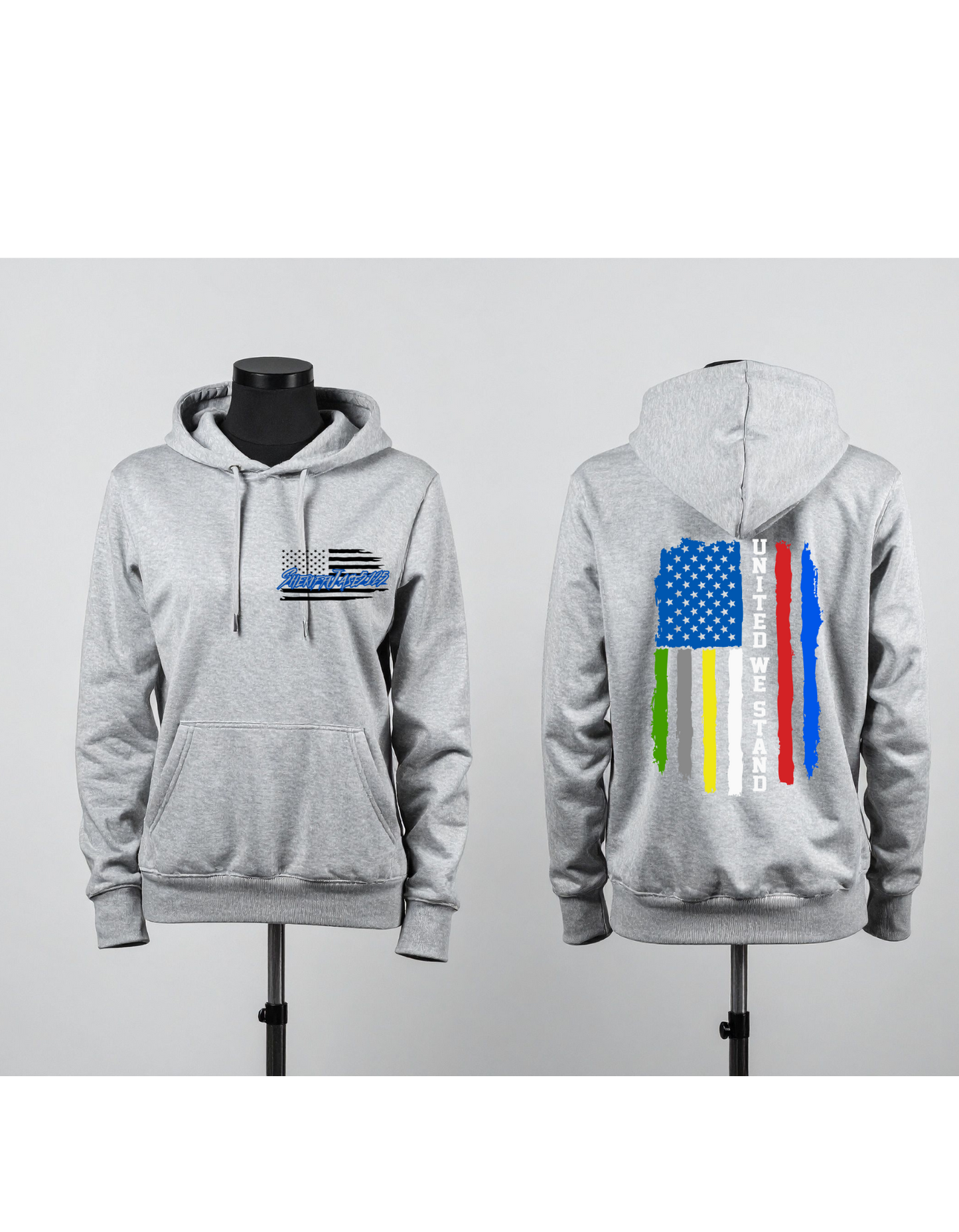 SheriffJase5125 Gaming Hoodie – Pocket Logo + Back Print