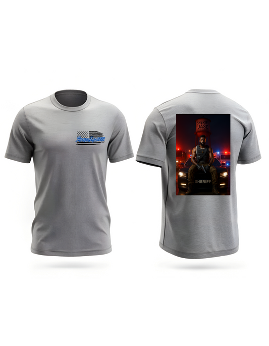 SheriffJase5125 Tee - Pocket Logo and Back Print