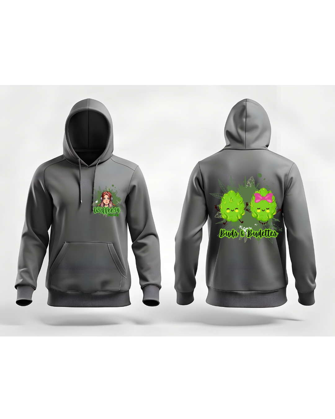 Wiffee94 Gaming Hoodie – Pocket Logo + Back Print