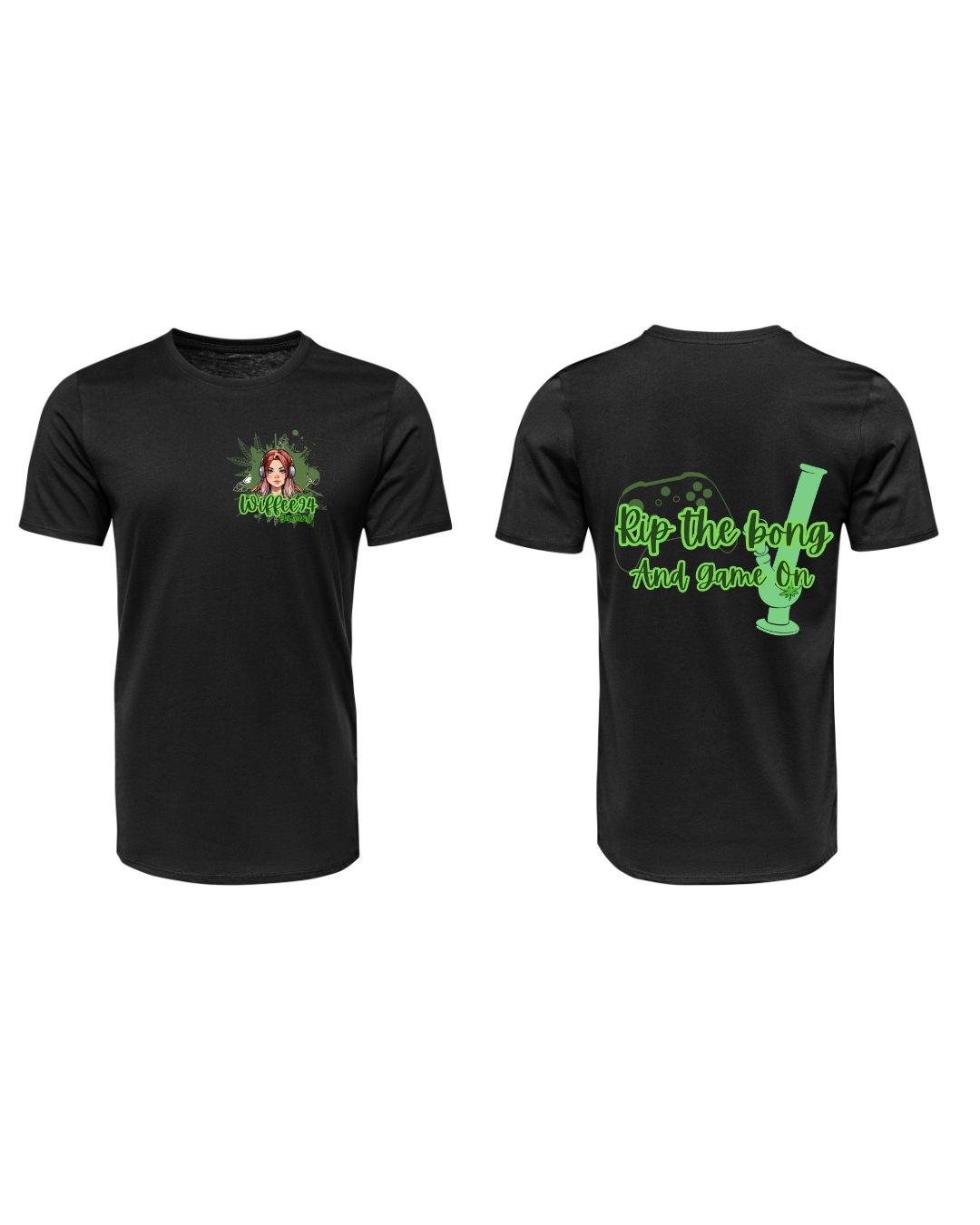 Wiffee94 Gaming Tee – Pocket Logo + Back Print