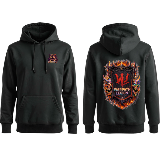 Warpathplays72Hoodie – Pocket Logo + Back Print