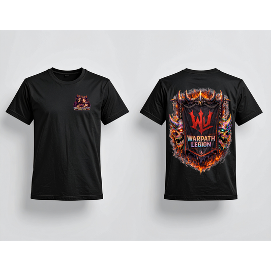 Warpathplays72 Tee – Pocket Logo + Back Print