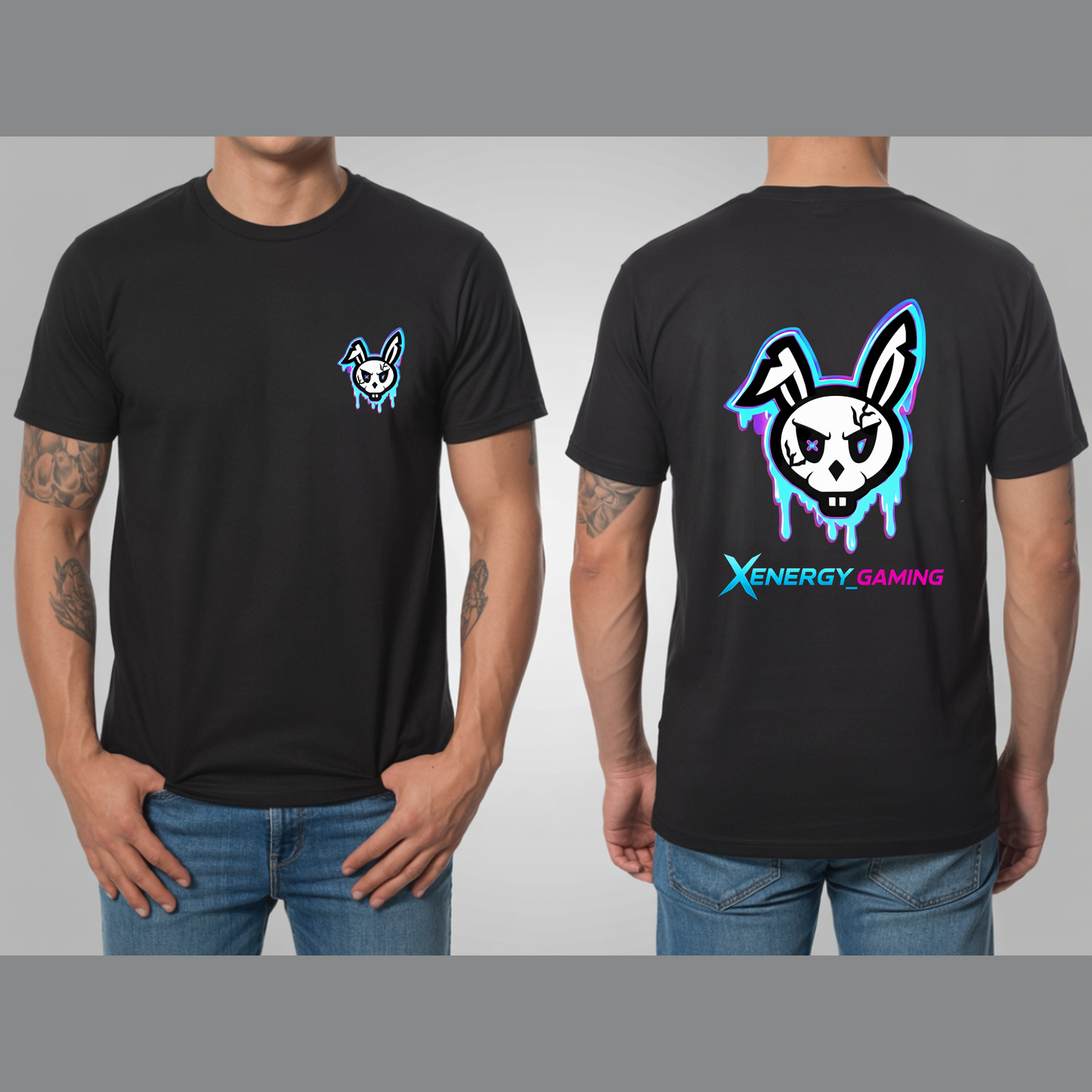 Xenergy Gaming Tee – Pocket Logo + Back Print